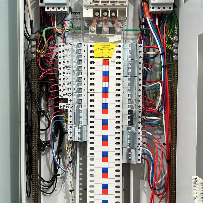 newly fixed domestic electrical works