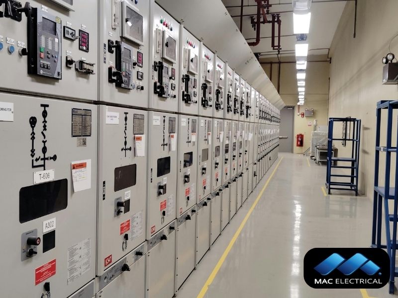 industrial electrical control room in Brisbane
